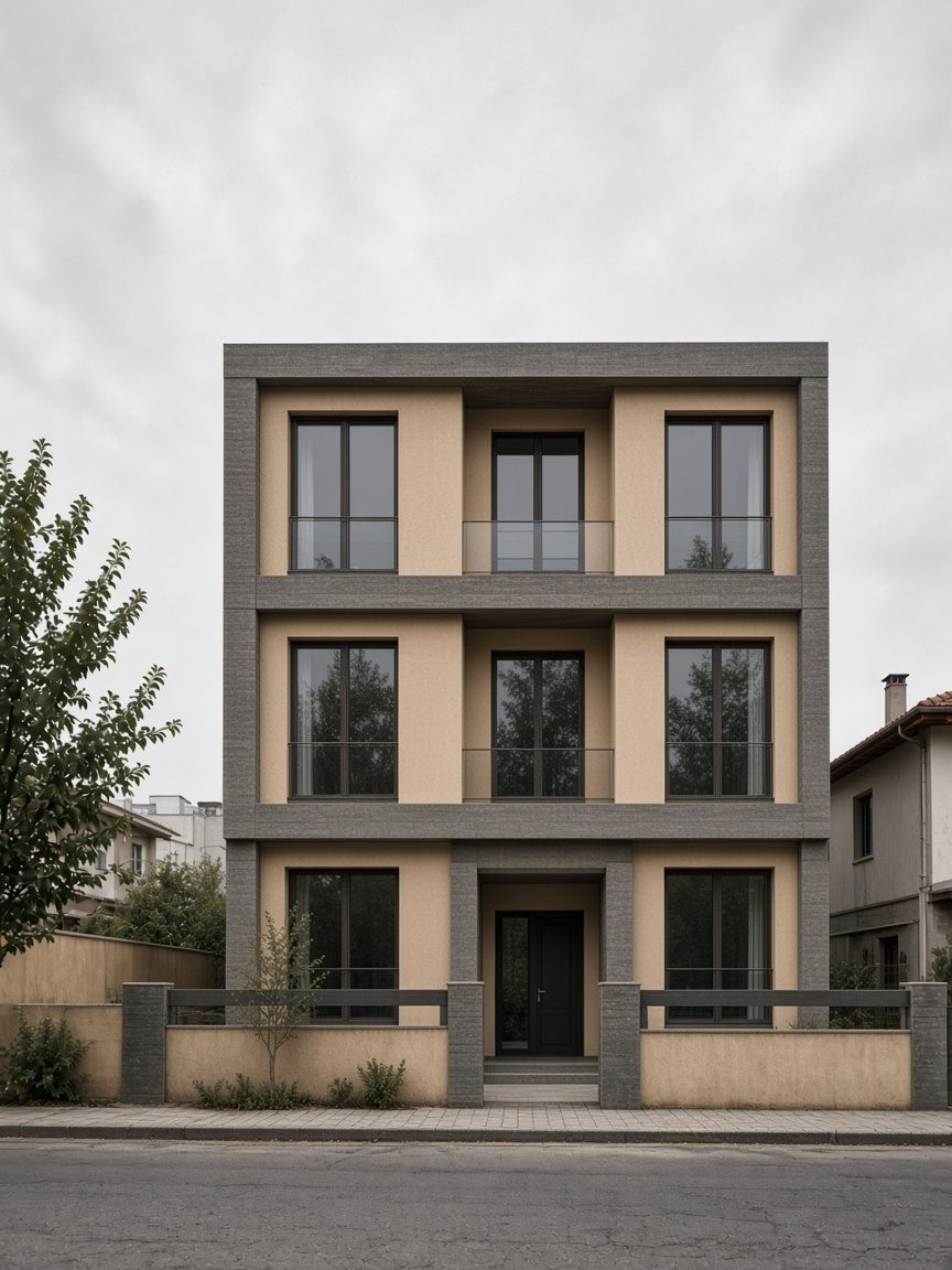 Bir ila üç katlı modern konut